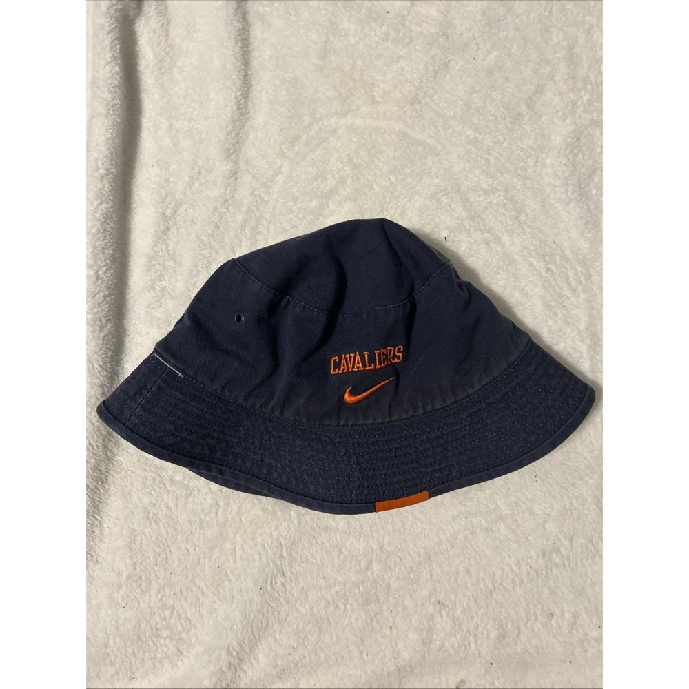 Nike Virginia Cavaliers Core Bucket Hat Cap  Navy Blue Size L-XL Cotton Revs